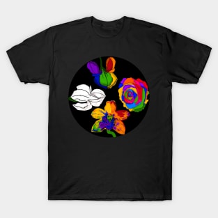 Colorful flowers by Orchid T-Shirt